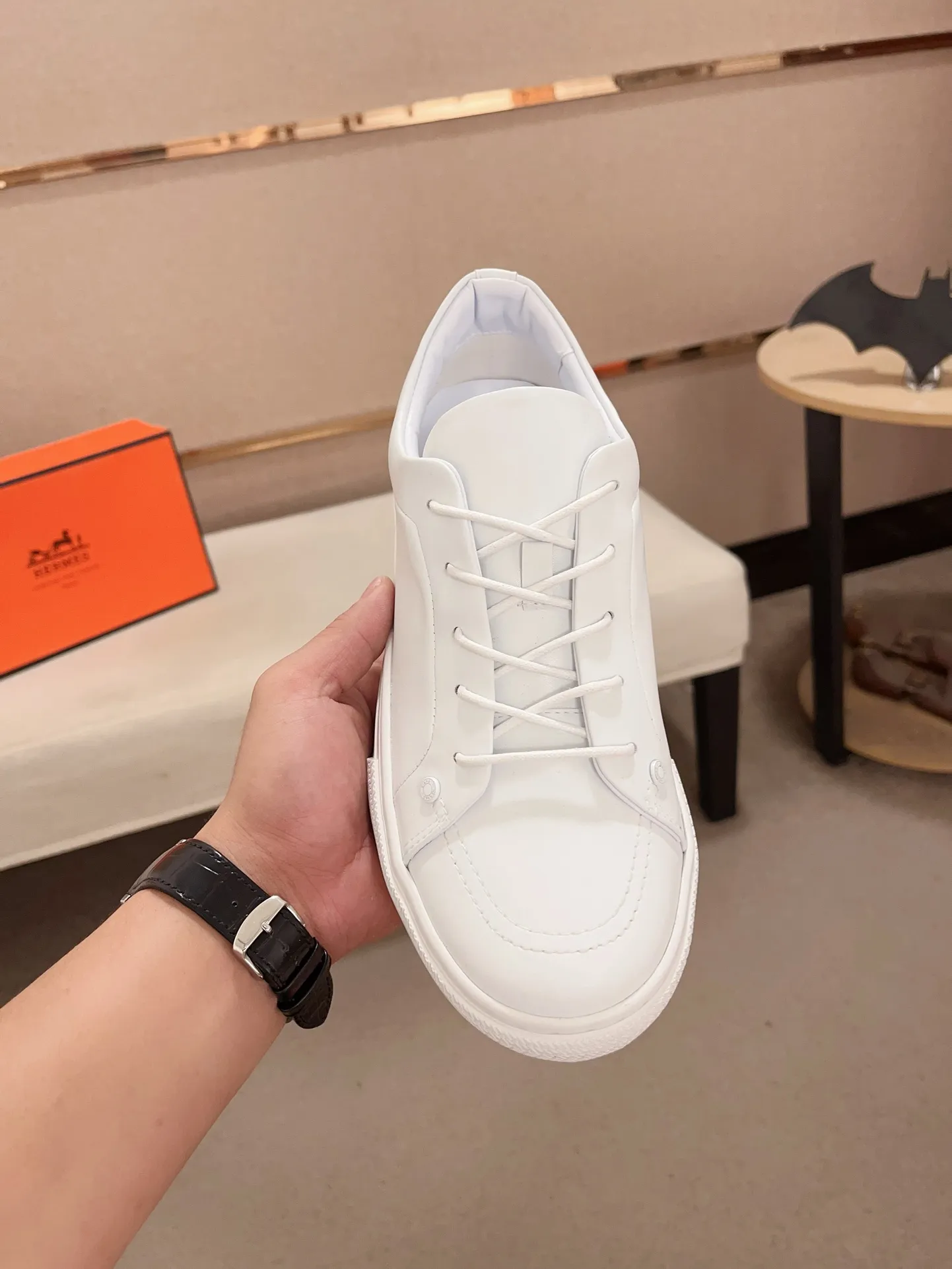 Men's clothing and shoes💰: 400💰《HERMES》【Classic Original Version】Hermès; Top 🔝 Purchasing Agency 🔍🔍Latest 🇺🇸Sold simultaneously at counters, original imported from Italy ▲▲Cow leather▲ ▲Exquisite workmanship (Italian 🇮🇹imported water-dyed 🐂cowhide lining) sole: original sole provided by the original factory, ⚠️exclusive double-layer activity·TPR·rubber·combined molded outsole; Code number: 36-44 (45/46 can be customized, non-refundable)
